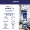 Mastic - Colle et joint - Noir - Auto/bateau - Hybride polymère - Résistant - Bostik MSP104