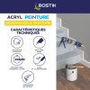 Mastic - Spécial peinture - Acrylique - Intérieur - Blanc - Joints et fissures - Bostik - 310ml