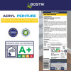 Mastic - Spécial peinture - Acrylique - Intérieur - Blanc - Joints et fissures - Bostik - 310ml