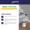 Mastic - Spécial peinture - Acrylique - Intérieur - Blanc - Joints et fissures - Bostik - 310ml