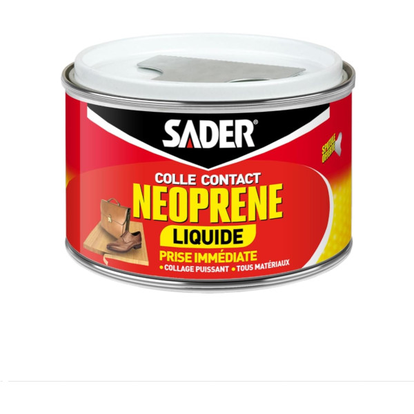 photo-Colle contact - Liquide - Néoprène - Prise immédiate - Puissant - Tous matériaux - Sader
