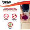 Spatule pour mélanger colle et peinture - Anti grumeaux - Plastique - Quelyd