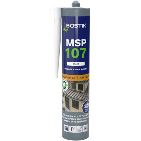 photo-Mastic - Blanc - Fixation et étanchéité - Multi matériaux - Intérieur/extérieur - Bostik