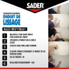 Enduit de lissage - Avant peinture ou tapisserie - Rebouchage - Blanc - Sader