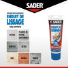 Enduit de lissage - Avant peinture ou tapisserie - Rebouchage - Blanc - Sader