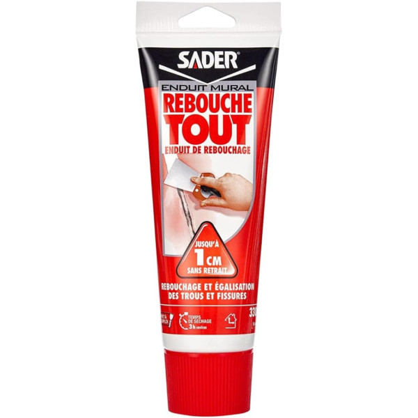 photo-Enduit de rebouchage - Trous et fissures - Mural - Séchage rapide - Sader