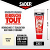 Enduit de rebouchage - Trous et fissures - Mural - Séchage rapide - Sader