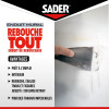 Enduit de rebouchage - Trous et fissures - Mural - Séchage rapide - Sader