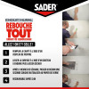 Enduit de rebouchage - Trous et fissures - Mural - Séchage rapide - Sader