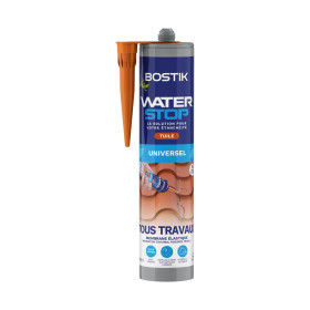 photo-Mastic - Etanchéité - Marron tuile - Réparation fuites, fissures, infiltrations - Bostik Waterstop