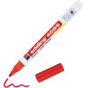 photo-Marqueur - Craie liquide - Rouge - Pointe ronde fine - Pour tableau noir, déco, verre - Edding 4085