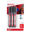 Marqueurs - Noir - Indélébile - Permanent - Mine biseautée 1-5mm - Lot de 3 - Edding 330