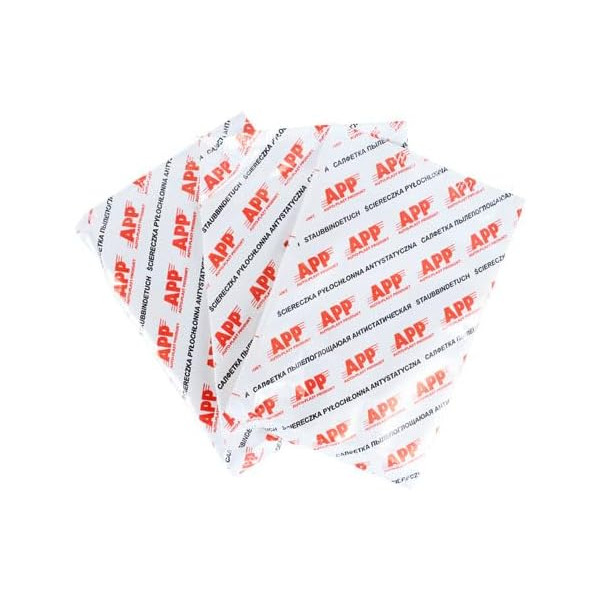 Chiffons - Antistatique - Adhésif - Pour carrosserie - Elimine peluches, poussières - APP SAS