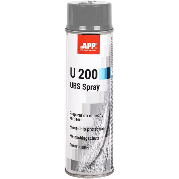 photo-Protection anti-gravillon - Gris - Carrosserie - APP U200 UBS Spray - 500ml