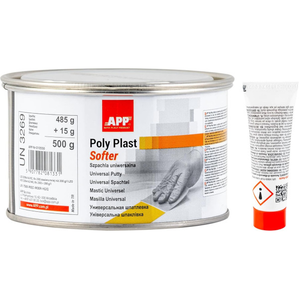 photo-Mastic - Universel - Polyester - Durcisseur inclus - Tous supports - APP Poly Plast Softer