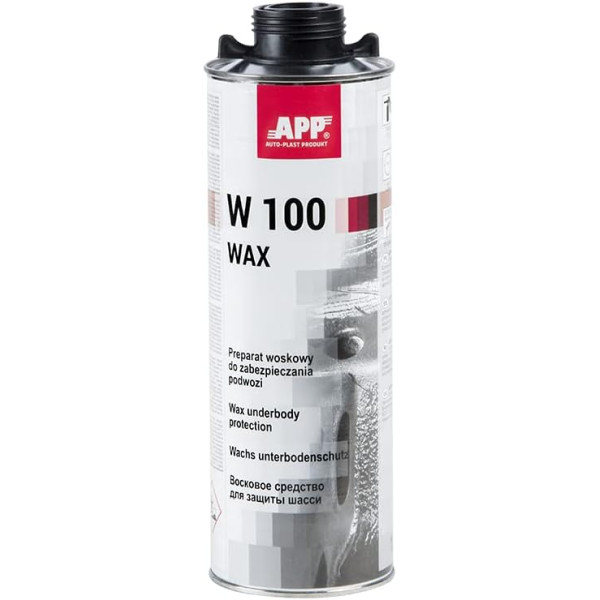 photo-Cire de protection châssis voiture - Anti corrosion - Anthracite - APP W100 - 1L