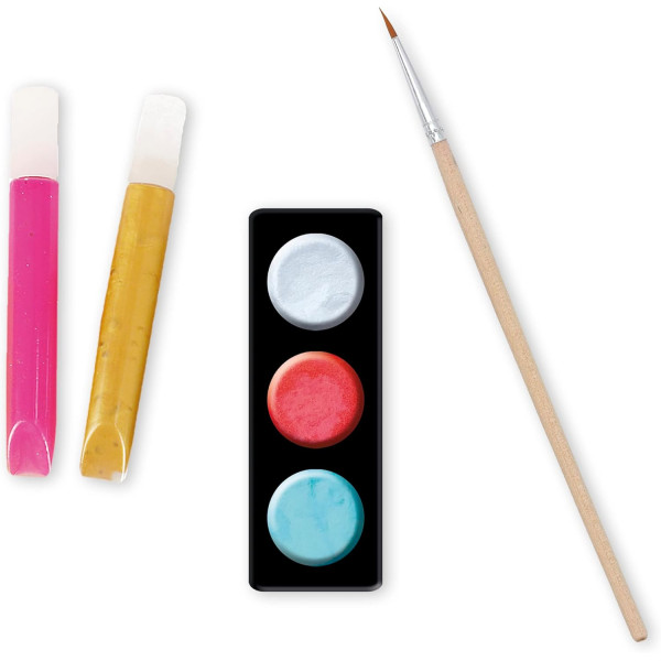 Jeu créatif - Peintures nacrées et 3D - Licornes - 4 tableaux - Dès 7 ans - Janod