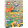 photo-Jeu éducatif - Magnets - Dinosaures - 44 aimants + scène + fiches explicatives - Dès 5 ans - Apli Kids