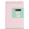 photo-Bloc notes - A7 - 75x105mm - 80 pages blanches - Spirales - Rose/Turquoise - Miquelrius