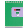 photo-Bloc notes - A7 - 75x105mm - 80 pages blanches - Spirales - Vert/Violet - Miquelrius
