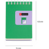 Bloc notes - A7 - 75x105mm - 80 pages blanches - Spirales - Vert/Violet - Miquelrius