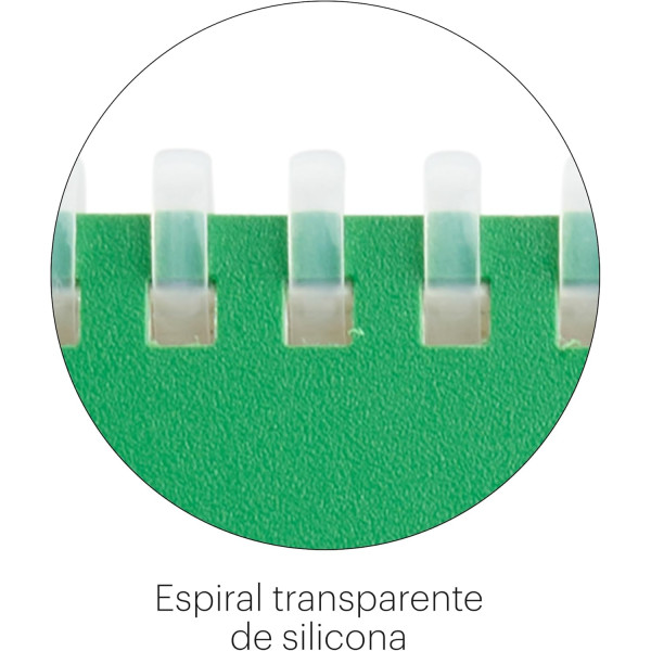 Bloc notes - A7 - 75x105mm - 80 pages blanches - Spirales - Vert/Violet - Miquelrius