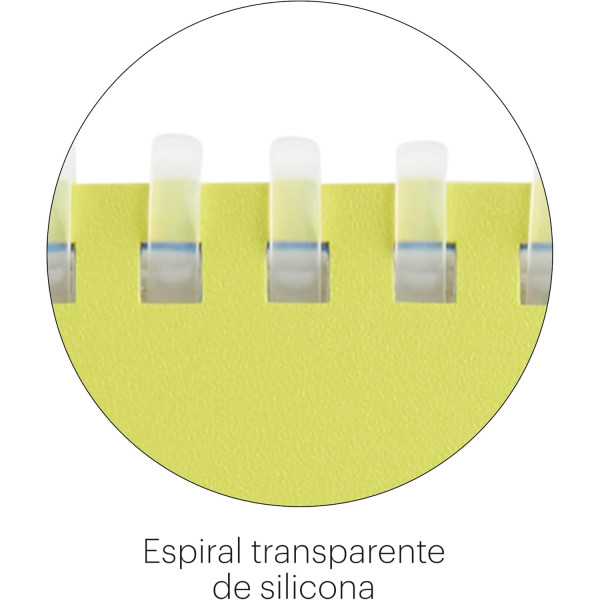 Bloc notes - A7 - 75x105mm - 80 pages blanches - Spirales - Jaune/Bleu - Miquelrius