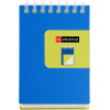 photo-Bloc notes - A7 - 75x105mm - 80 pages blanches - Spirales - Bleu/Vert - Miquelrius