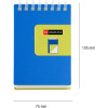Bloc notes - A7 - 75x105mm - 80 pages blanches - Spirales - Bleu/Vert - Miquelrius