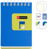 Bloc notes - A7 - 75x105mm - 80 pages blanches - Spirales - Bleu/Vert - Miquelrius