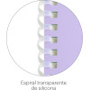 Carnet - A6 - 106x145mm - 80 pages blanches - Spirales - Violet/Vert - Miquelrius