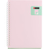 photo-Carnet - A5 - 146x210mm - 80 pages blanches - Spirales - Rose/Turquoise - Miquelrius