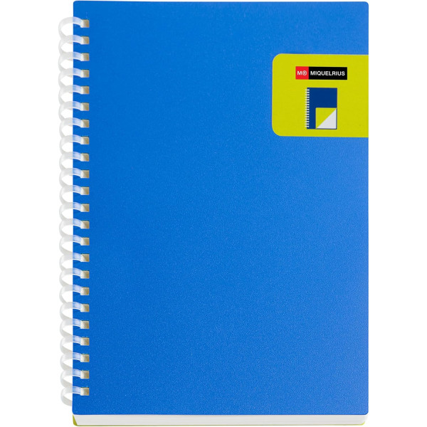 photo-Carnet - A5 - 146x210mm - 80 pages blanches - Spirales - Bleu/Vert - Miquelrius