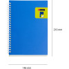 Carnet - A5 - 146x210mm - 80 pages blanches - Spirales - Bleu/Vert - Miquelrius