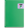 photo-Carnet - A5 - 146x210mm - 80 pages lignées - Spirales - Vert/Violet - Miquelrius