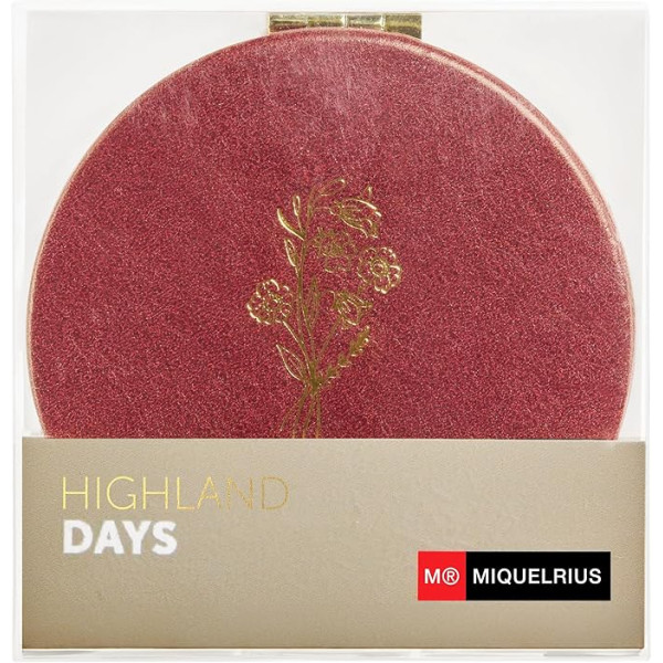 Miroir de poche - Rond - 8cm diamètre - Compact - Idéal trousse, sac à main