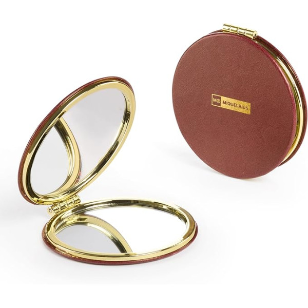 Miroir de poche - Rond - 8cm diamètre - Compact - Idéal trousse, sac à main