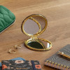 Miroir de poche - Rond - 8cm diamètre - Compact - Idéal trousse, sac à main