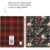 Carnet - A6 - 10,5x14,8cm - Spirale - 100 pages lignées - Tartan fleuri - Miquelrius