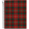 photo-Carnet - A6 - 10,5x14,8cm - Spirale - 100 pages blanches - Tartan rouge - Miquelrius