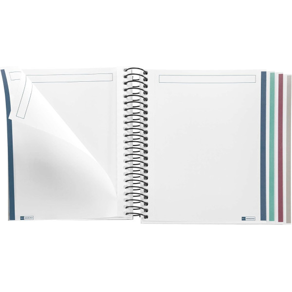 Carnet - A6 - 10,5x14,8cm - Spirale - 100 pages blanches - Tartan rouge - Miquelrius