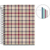 Carnet - A6 - 10,5x14,8cm - Spirale - 100 pages pointillées - Tartan beige - Miquelrius