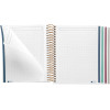 Carnet - A6 - 10,5x14,8cm - Spirale - 100 pages pointillées - Tartan beige - Miquelrius