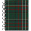 photo-Carnet - A6 - 10,5x14,8cm - Spirale - 100 pages blanches - Tartan vert - Miquelrius