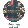 Carnet - 9x14cm - 100 pages blanches - Couverture tartan fleuri - Miquelrius