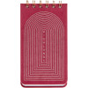 photo-Carnet - 9x16cm - Spirale - 70 pages lignées - Velours rouge - Miquelrius