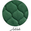 Carnet - A5 - 14x20cm - 80 pages pointillées - Velours matelassé vert - Miquelrius