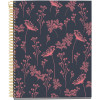 photo-Carnet - A5 - Spirale - 100 feuilles - Petits carreaux - Couverture florale néon - Miquelrius