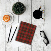 Carnet - A5 - Spirale - 100 feuilles - Petits carreaux - Couverture tartan rouge - Miquelrius