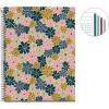 Cahier - A4 - Spirale - 100 feuilles - Petits carreaux - Couverture florale - Miquelrius